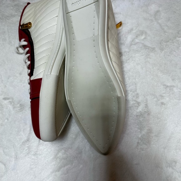 Miu Miu Red, Black, and off White Sneakers - Picture 4 of 12